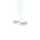 14k White Gold 1.50ct G SI1 Round Diamond 4 Prong Martin Setting Stud Earrings